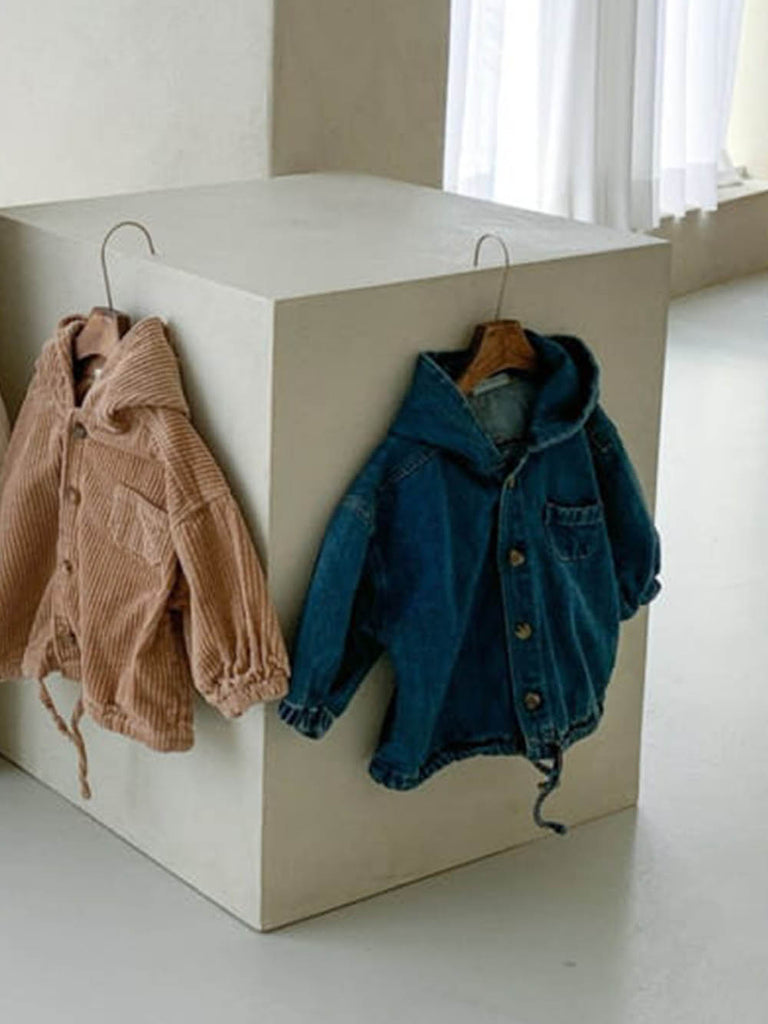 DRAWSTRING JACKETS ~ DENIM & CORDUROY